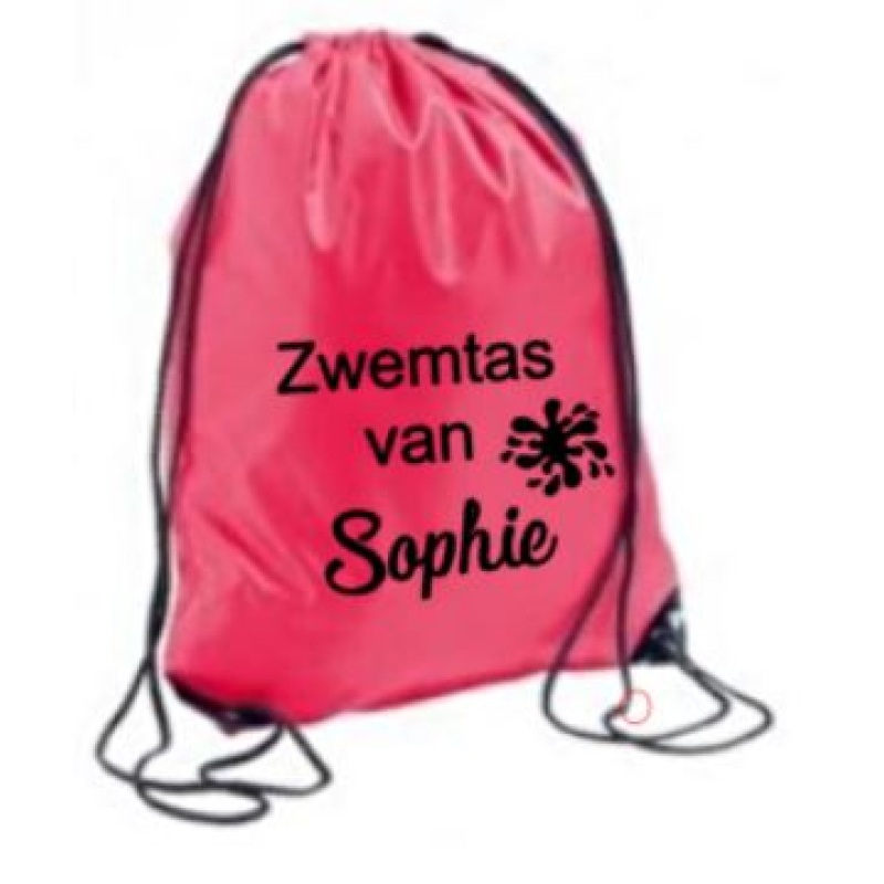 Gym/sport/zwemtas met naam